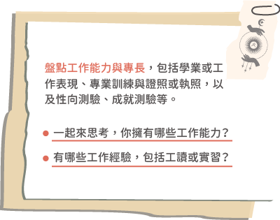 想一想自己的能力是什麼